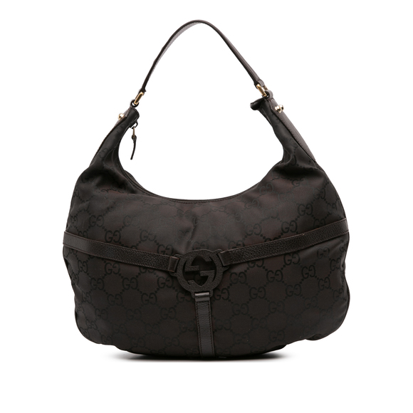 Pre-Loved Gucci GG Nylon Reins Hobo Bag - Picture 1 of 10